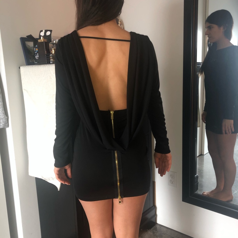 Black sexy evening dress